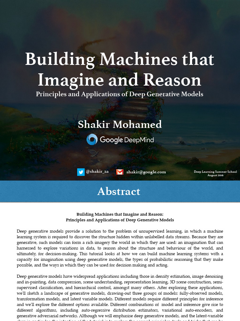 Deep Generative Models Explained | PDF | Machine Learning | Deep Learning