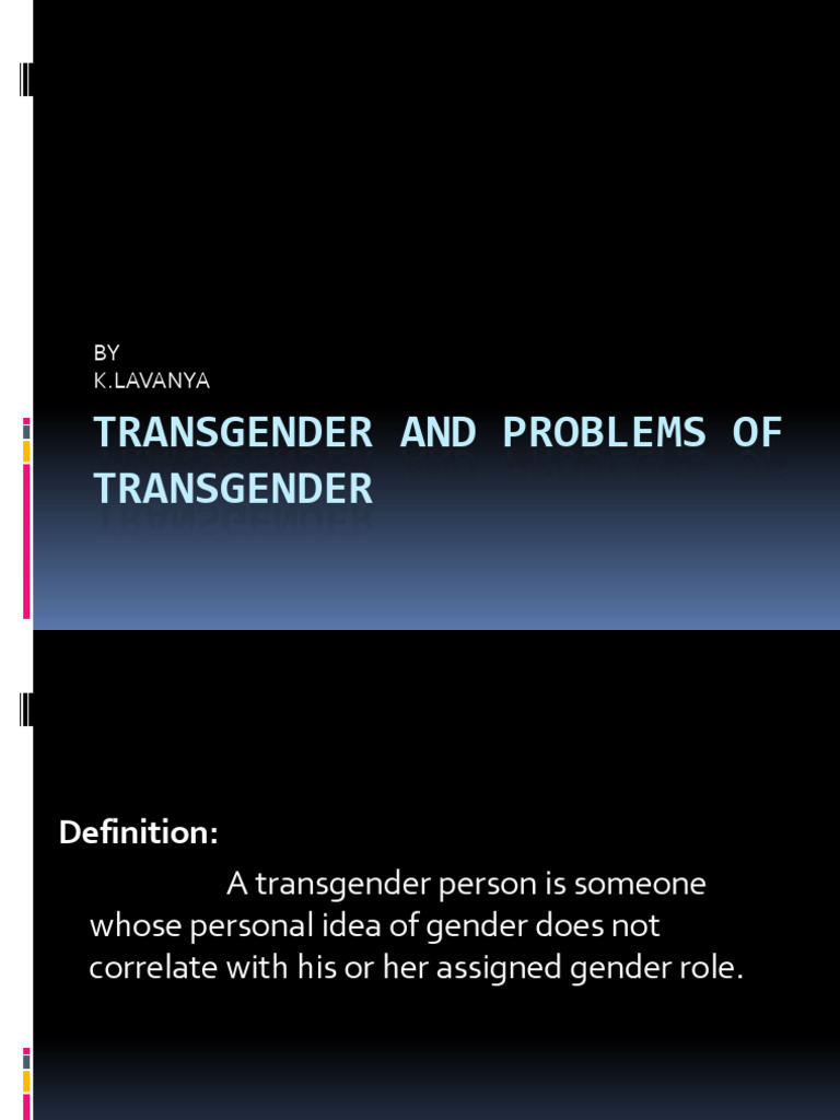 Understanding Transgender Issues | PDF | Transgender | LGBTQIA+ Studies