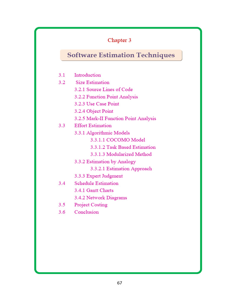 Software Estimation Techniques Overview | PDF | Use Case | Information ...