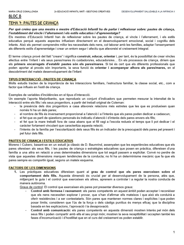 Apunts - Bloc B | PDF