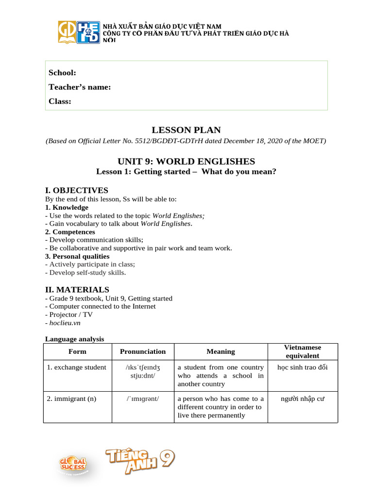 Unit 9 (2) | PDF | Subject (Grammar) | Stress (Linguistics)