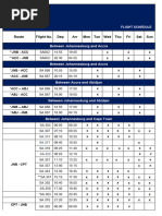 PNG Air Flight Schedule Overview | PDF