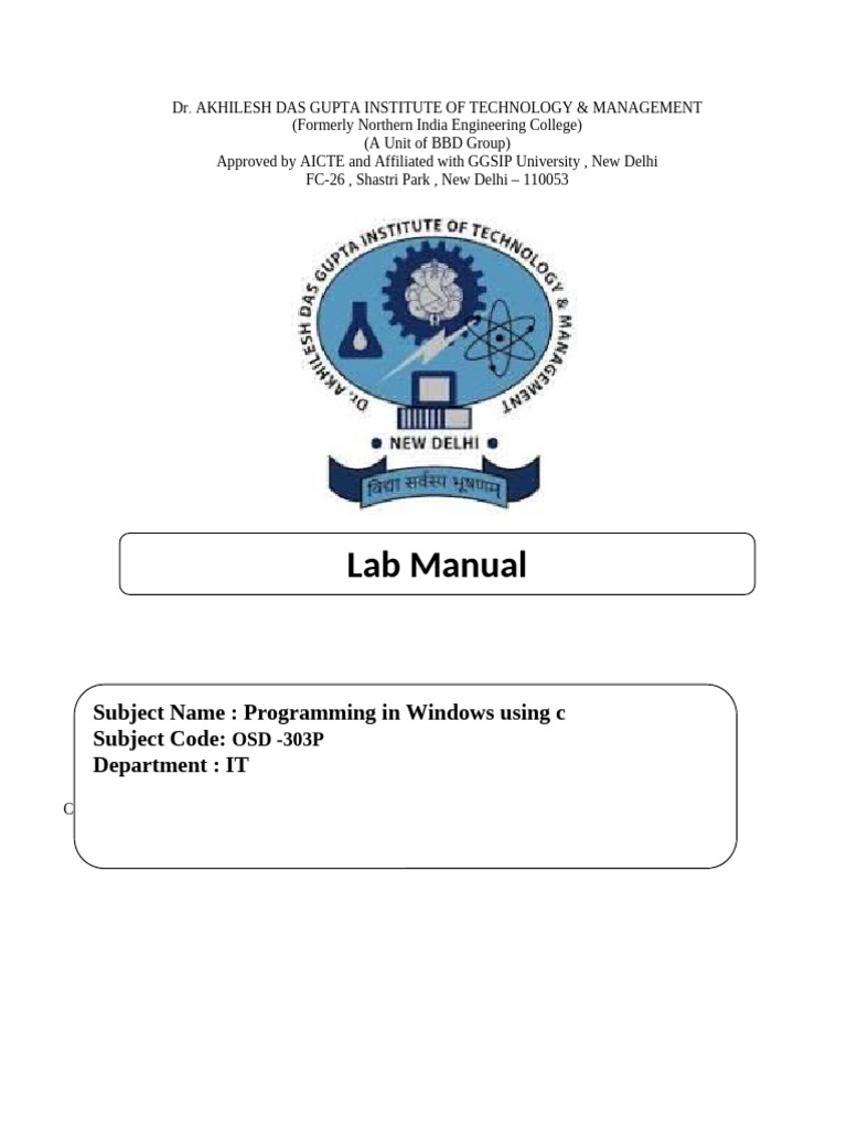 Computer Network Lab Manual for C++ | PDF | Computer Programming ...
