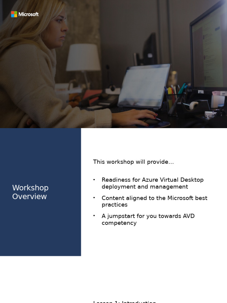 Azure Virtual Desktop Workshop Overview | PDF | Remote Desktop Services ...