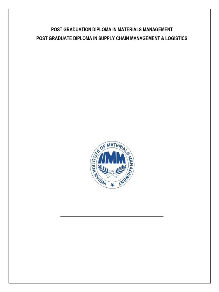 Project Guidelines for PG Diploma Courses | PDF | Supply Chain ...