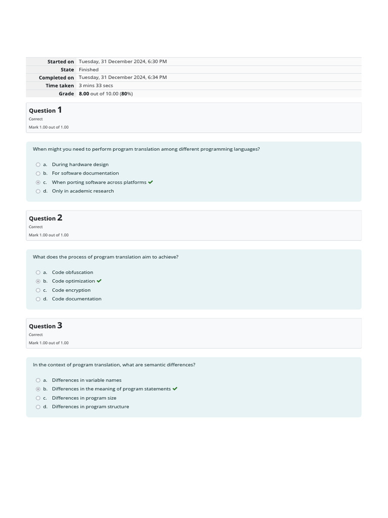 Program Translation in Programming Languages | PDF | Computer Program ...