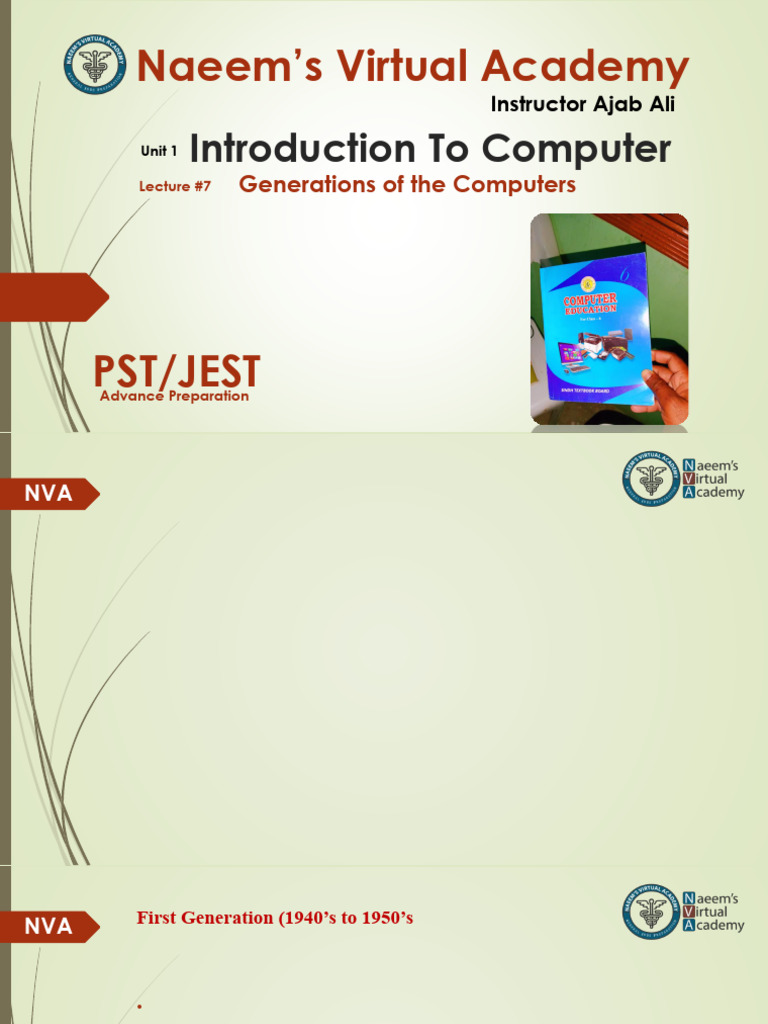 Lec 7 Generatios of the Computer | PDF | Computer Programming ...