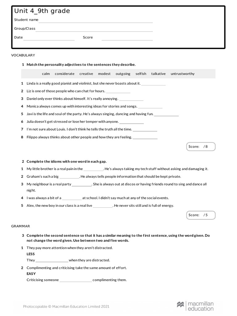 9th unit 4 | PDF