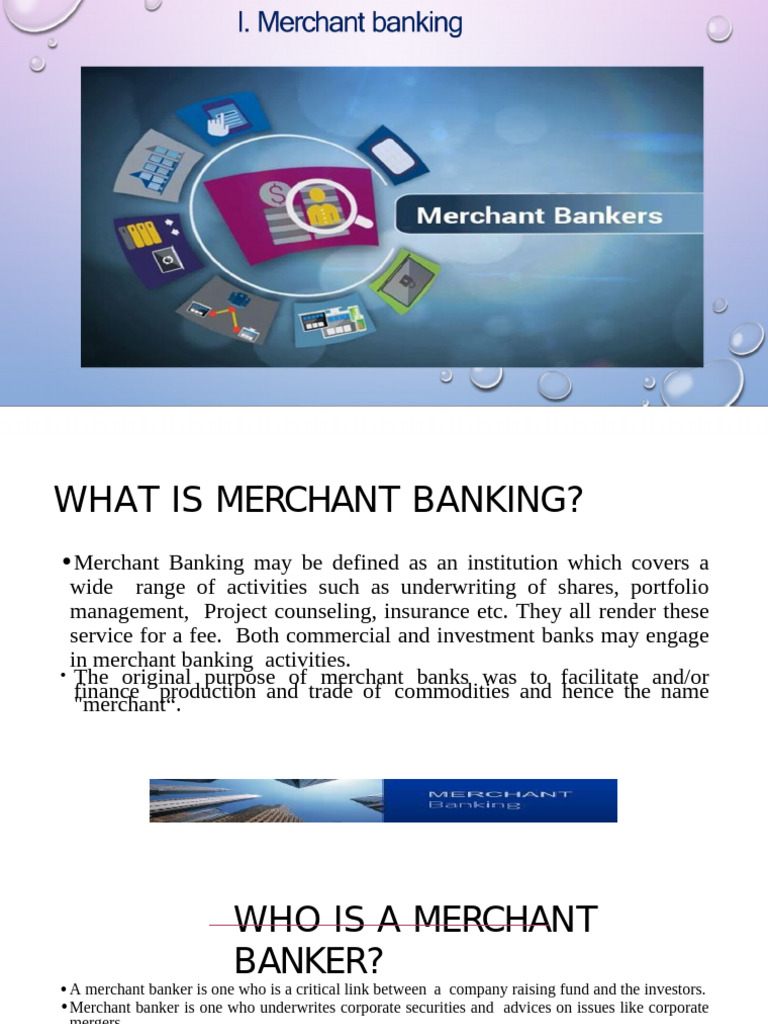 Understanding Merchant Banking Services | PDF | Banks | Securities ...