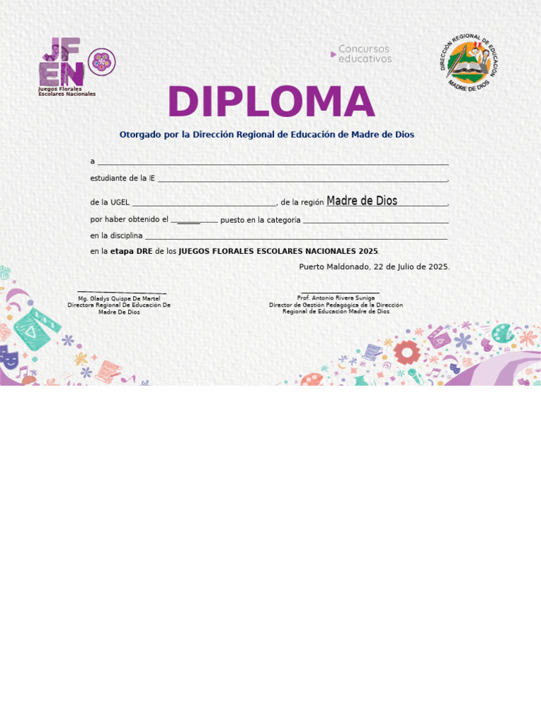 Diploma Jfen 2025 Etapa Dre.docx Final | PDF