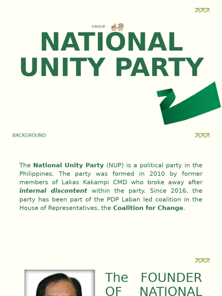 (Group 6) National Unity Party | PDF | Commission On Elections ...
