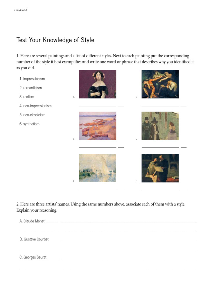 Test Your Knowledge of Style | PDF