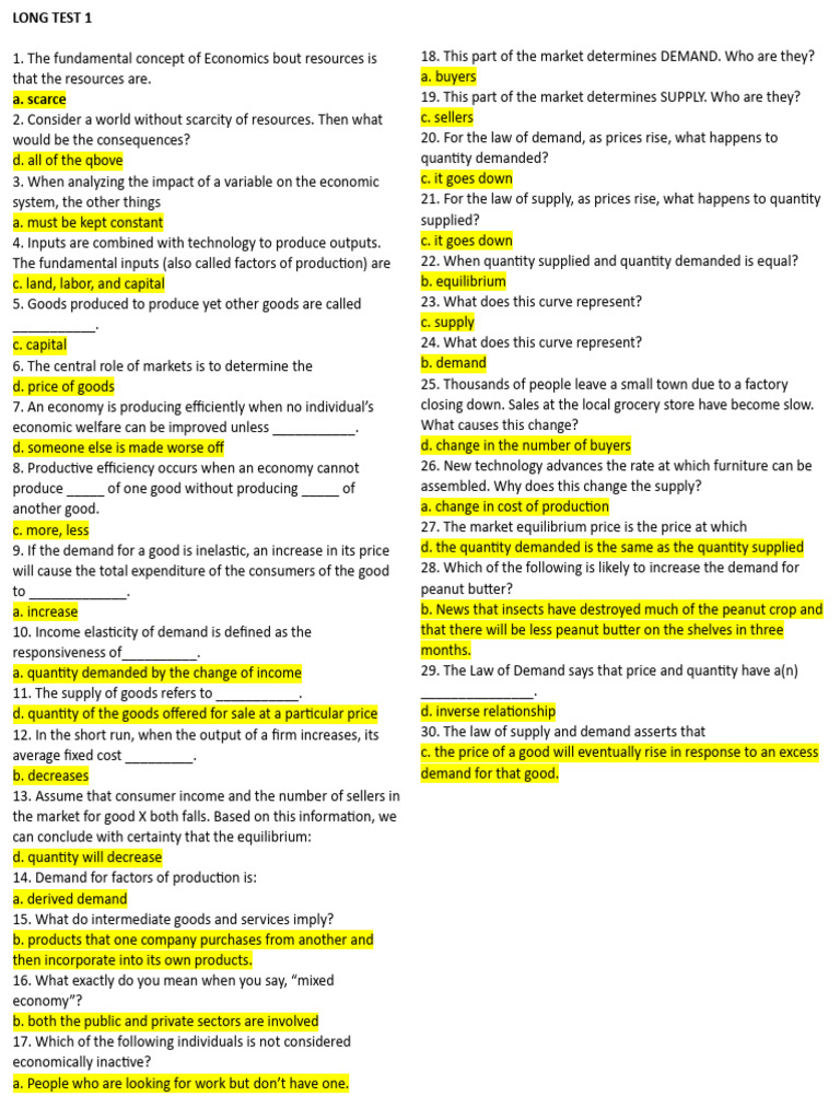 Economics and Annuities Exam Review | PDF | Demand | Interest