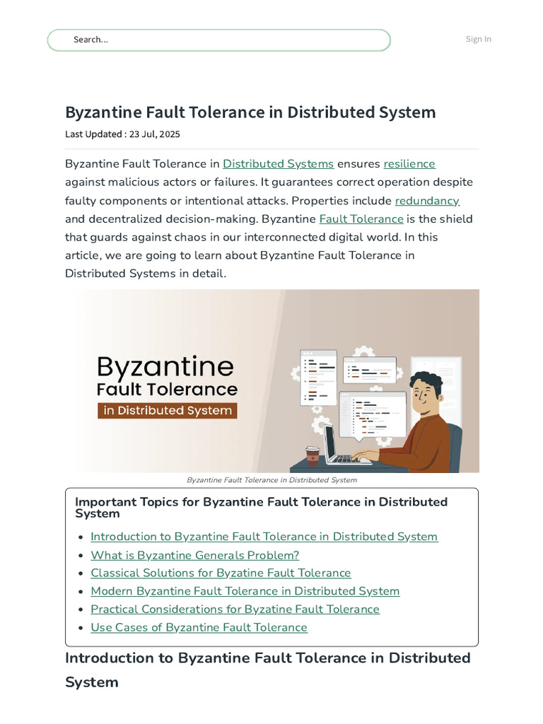 Byzantine Fault Tolerance Explained | PDF | Distributed Computing ...