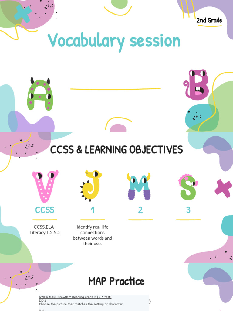 2nd Grade Vocabulary Learning Session | PDF