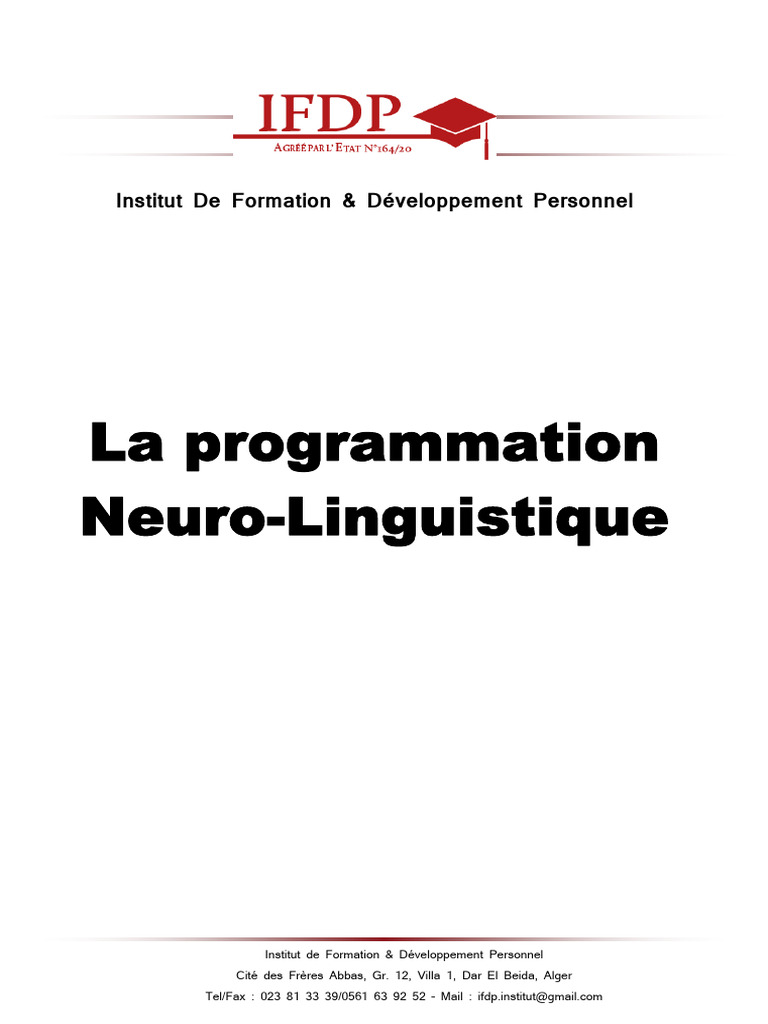 Manager Efficacement avec la PNL | PDF | Programmation neuro ...