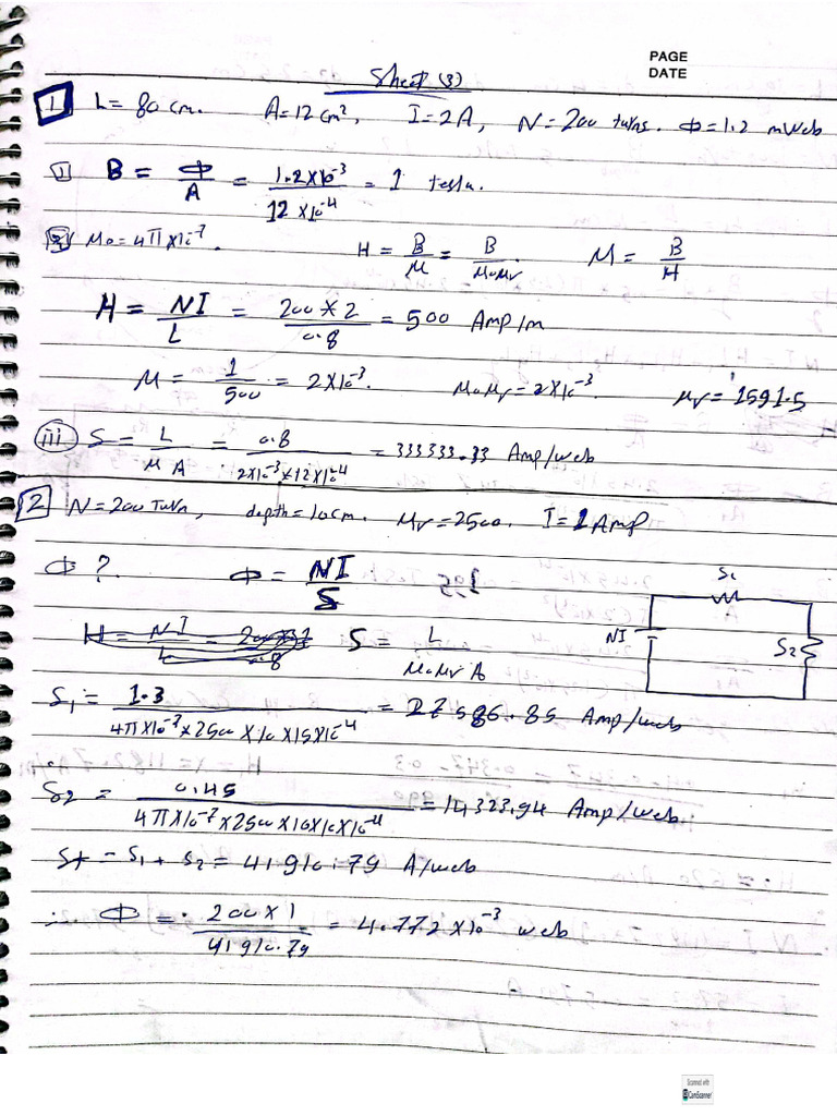 Sheet 3 Sol. | PDF
