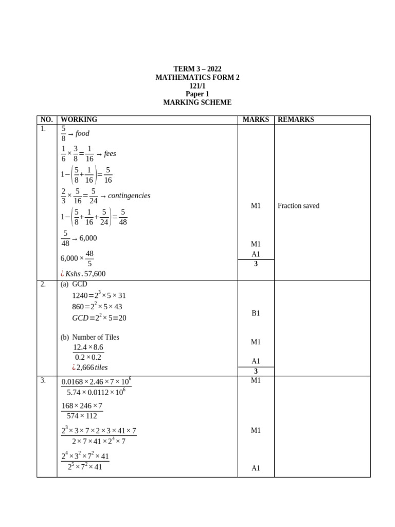 F2 MATHS MS | PDF | Mathematics | Arithmetic