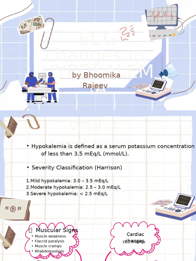 ECG Changes in Hypokalemia Explained | PDF