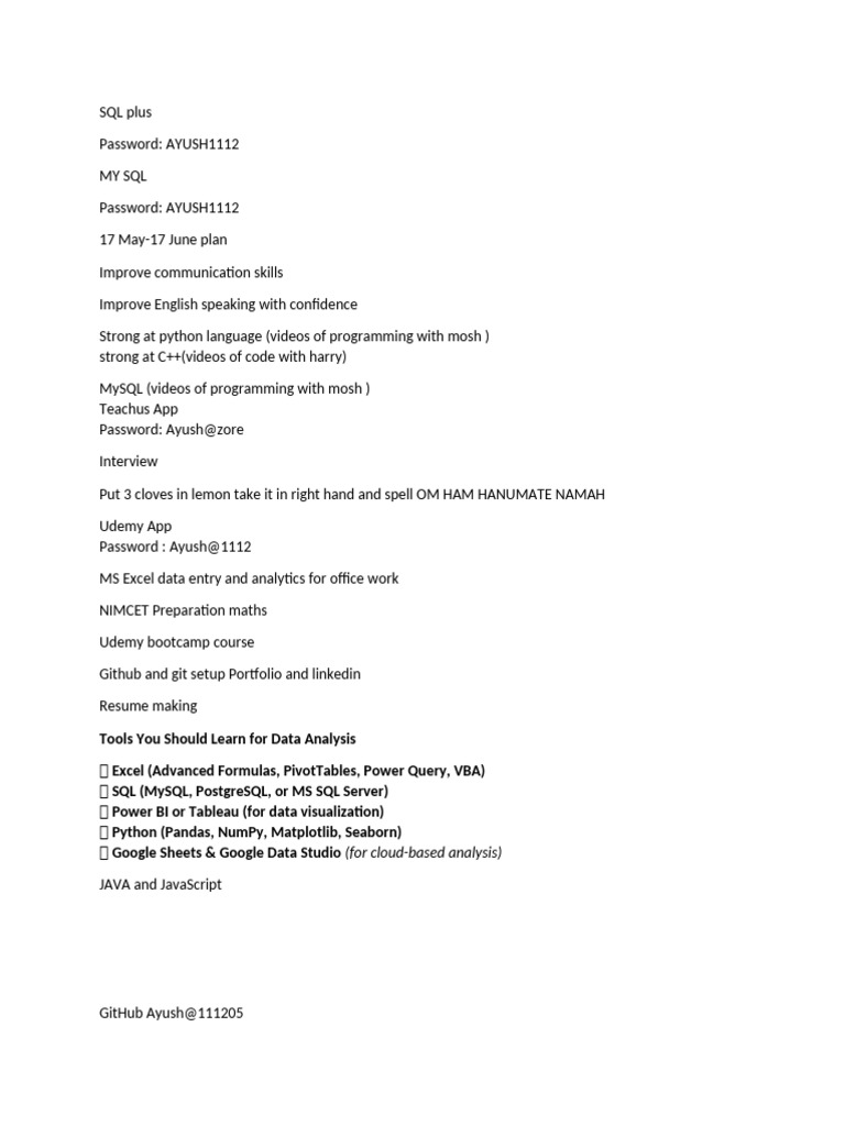 Skills and Tools for Data Analysis | PDF