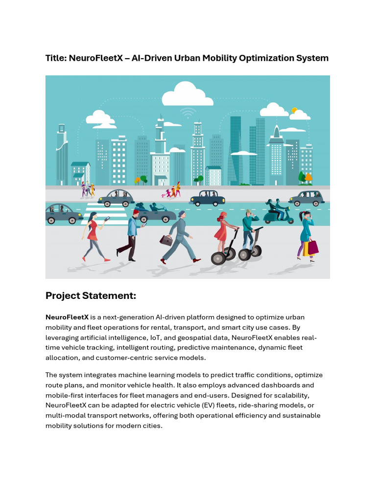 AI Urban Mobility Optimization System | PDF | Artificial Intelligence ...