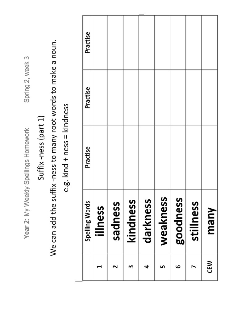 Year 2 Spring Spelling Rules | PDF