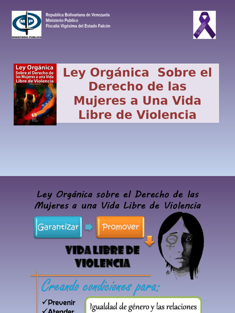 Ley de Protección a Mujeres en Venezuela | PDF | Violencia | La ...