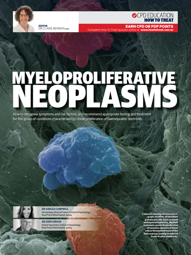 Myeloproliferative Neoplasms | PDF | Hematology | Diseases And Disorders