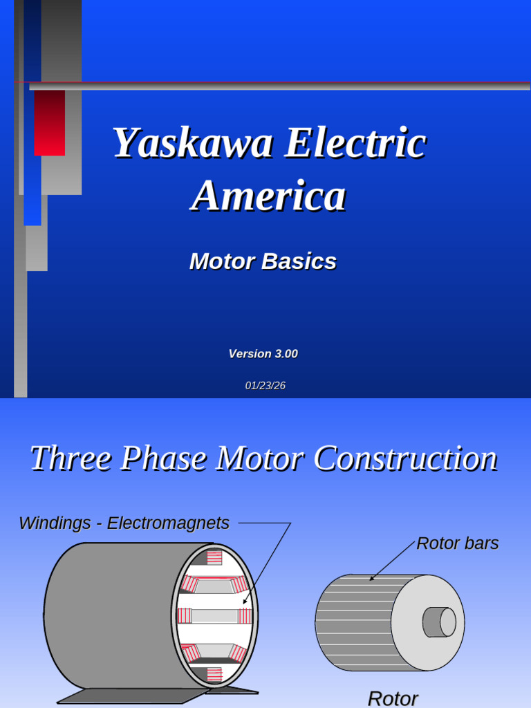 Three Phase Motor Basics Guide | PDF | Electric Motor | Electrical ...