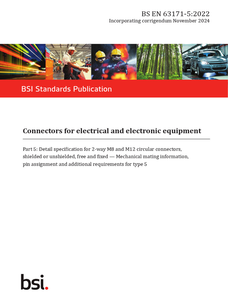 M8 and M12 Circular Connectors Standard | PDF | Electrical Connector ...