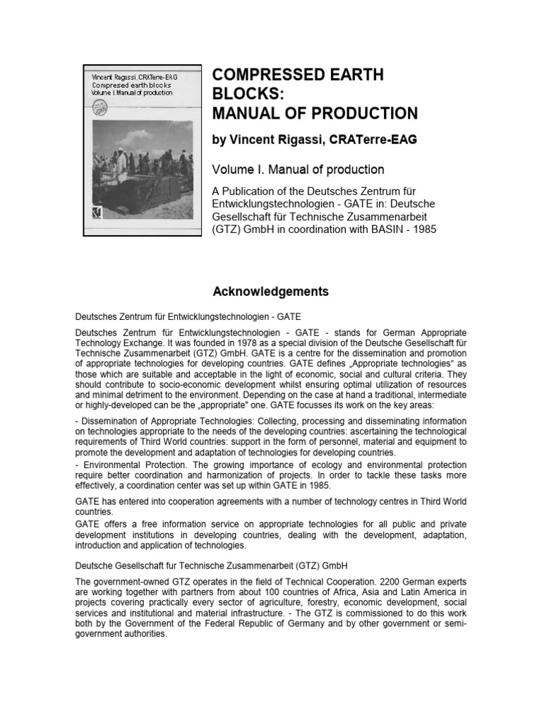 Publication b Tc 1 Production En | PDF | Masonry | Soil