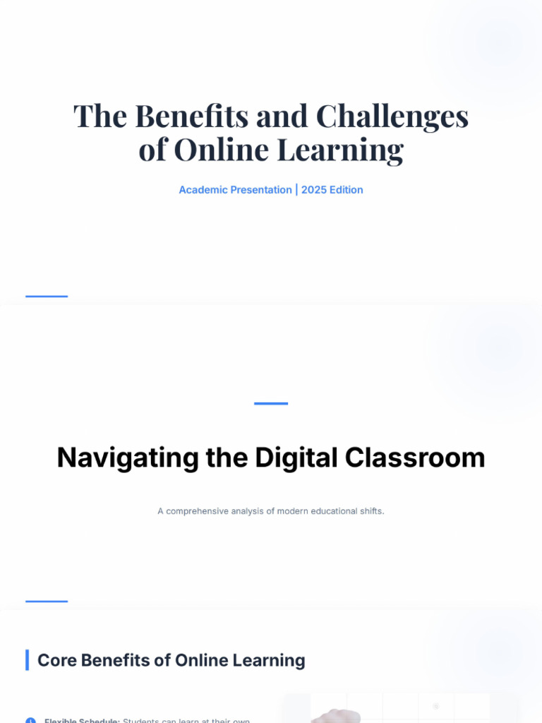 The Benefits and Challenges of Online Learning | PDF