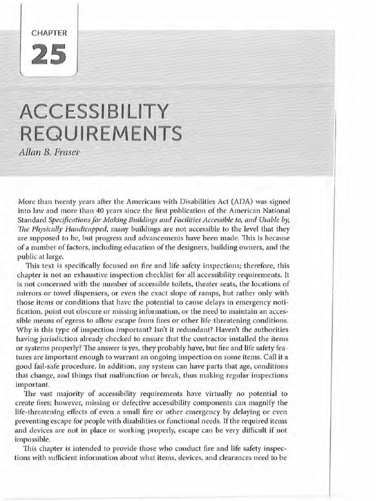 Fire Safety Accessibility Standards | PDF | Stairs | Door