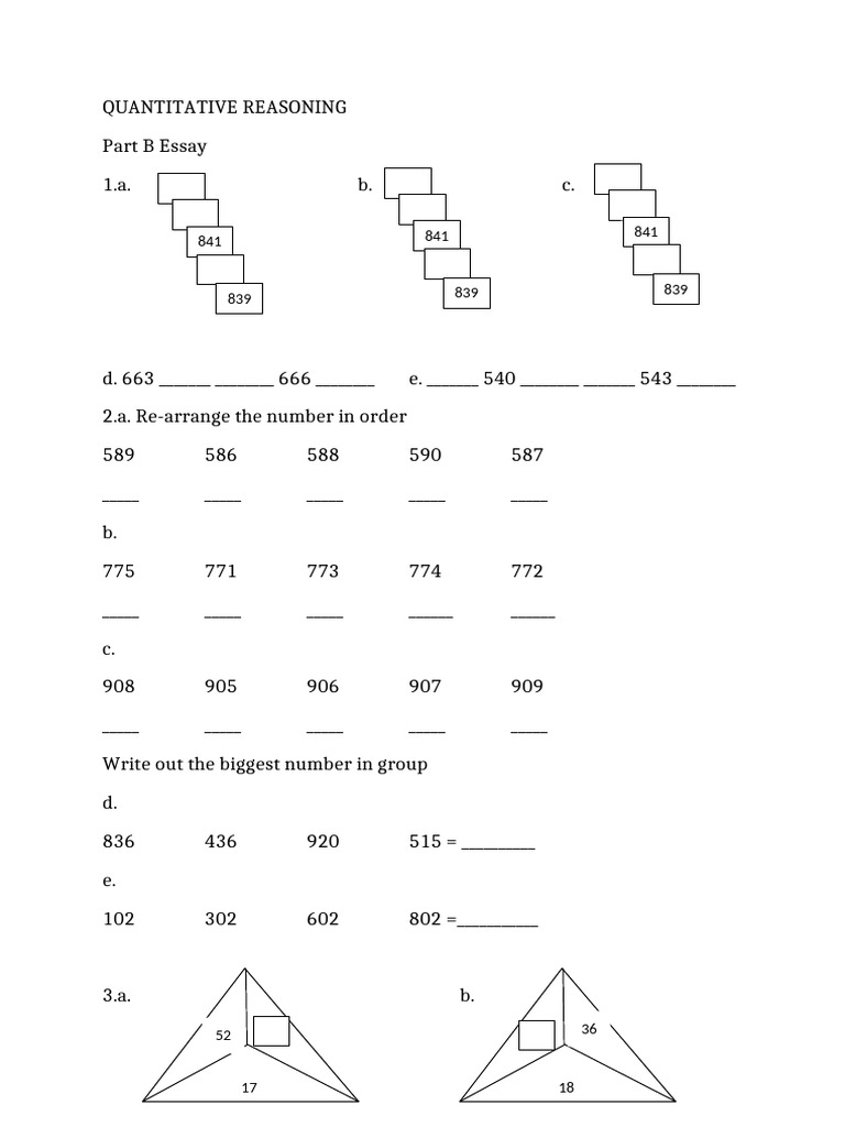 Quantitative Reasoning Exercises Guide | PDF | Chess Theory | Chess ...