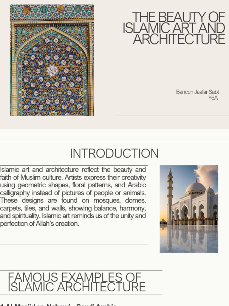 Exploring Islamic Art and Architecture | PDF