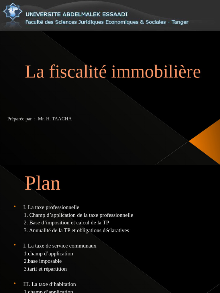 Guide sur la fiscalité immobilière au Maroc | PDF | Impôts | Économie