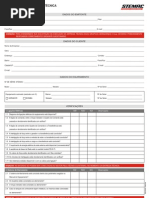 Formulario CHECK LIST Entrega Tecnica