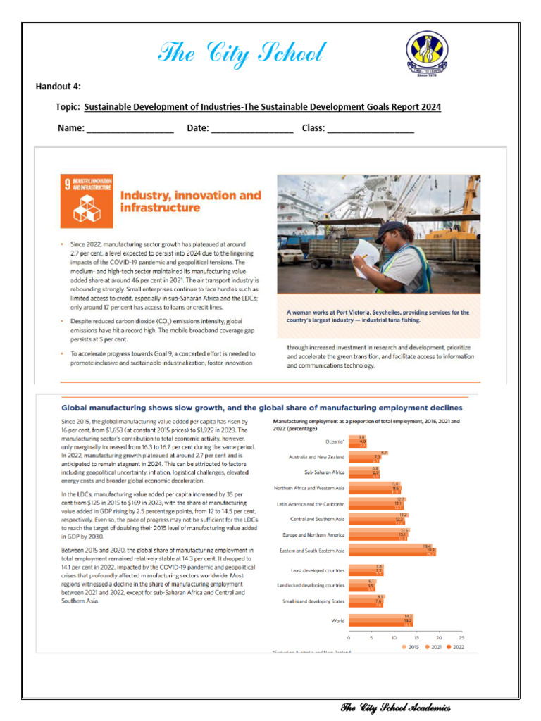 Sustainable Development Goals Report 2024 | PDF