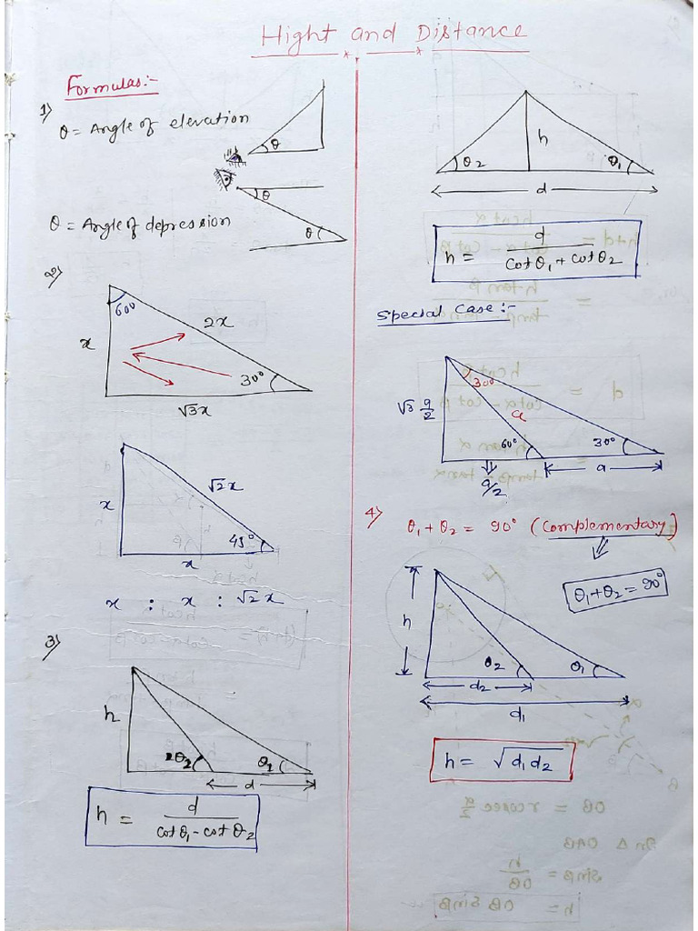 My Maths Formula Notes For SSC CGL 2025 | PDF