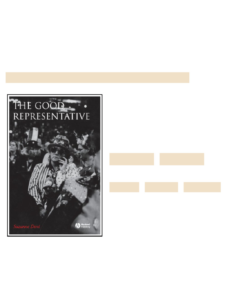 The Good Representative 1st Edition Suzanne Dovi available all format ...