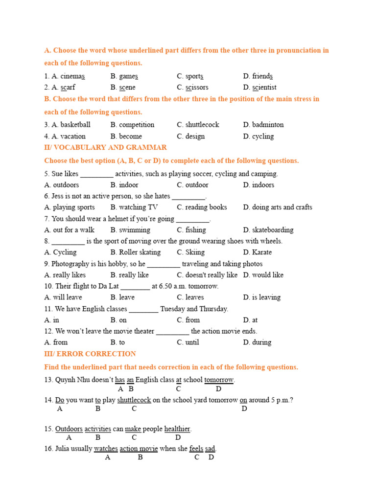 Pronunciation and Vocabulary Exercises | PDF | Chess | Chess Theory