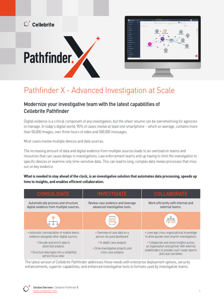 Cellebrite Pathfinder X: Advanced Investigative Solution | PDF ...