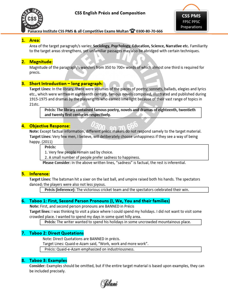 CSS PMS Exam Preparation Guide | PDF