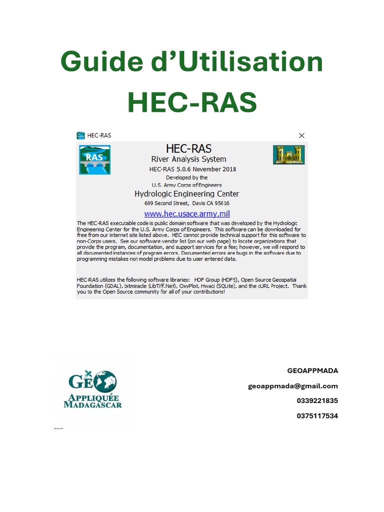 Interface HEC-RAS et RAS Mapper | PDF