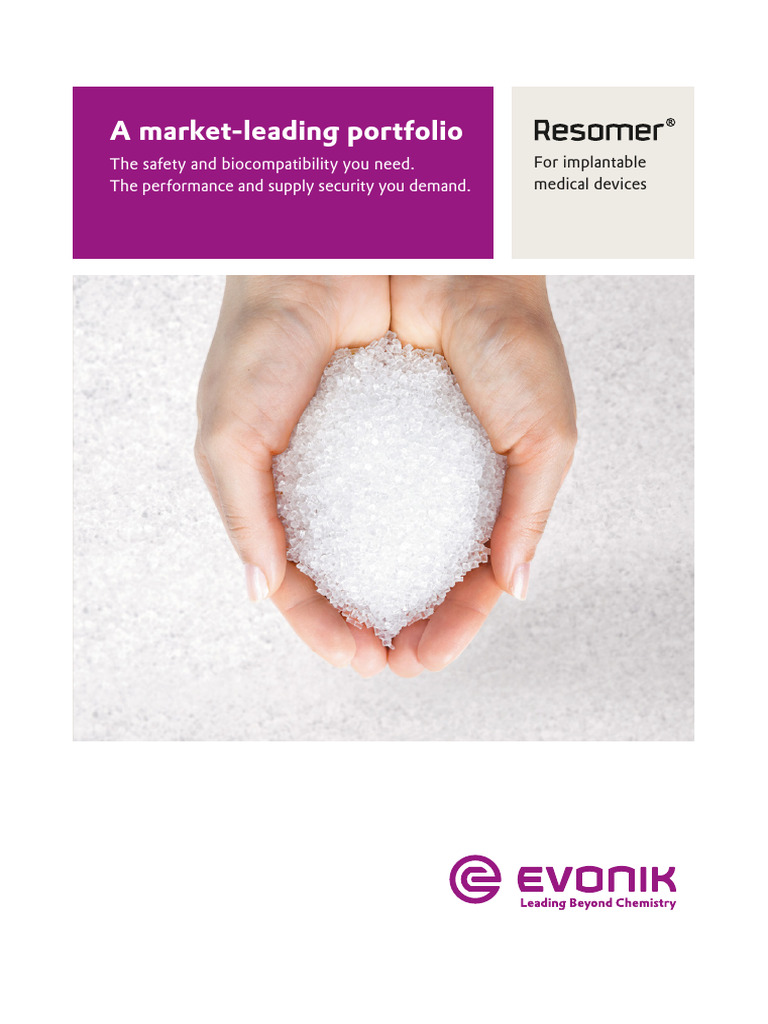 RESOMER® Biomaterials for Medical Devices | PDF | Materials Science ...