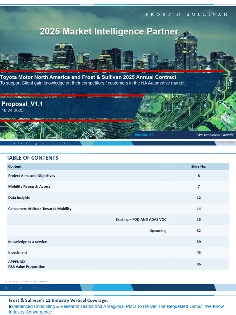 F&S_Toyota_Annual Retainer Proposal_102425 | PDF | Electric Vehicle | Car