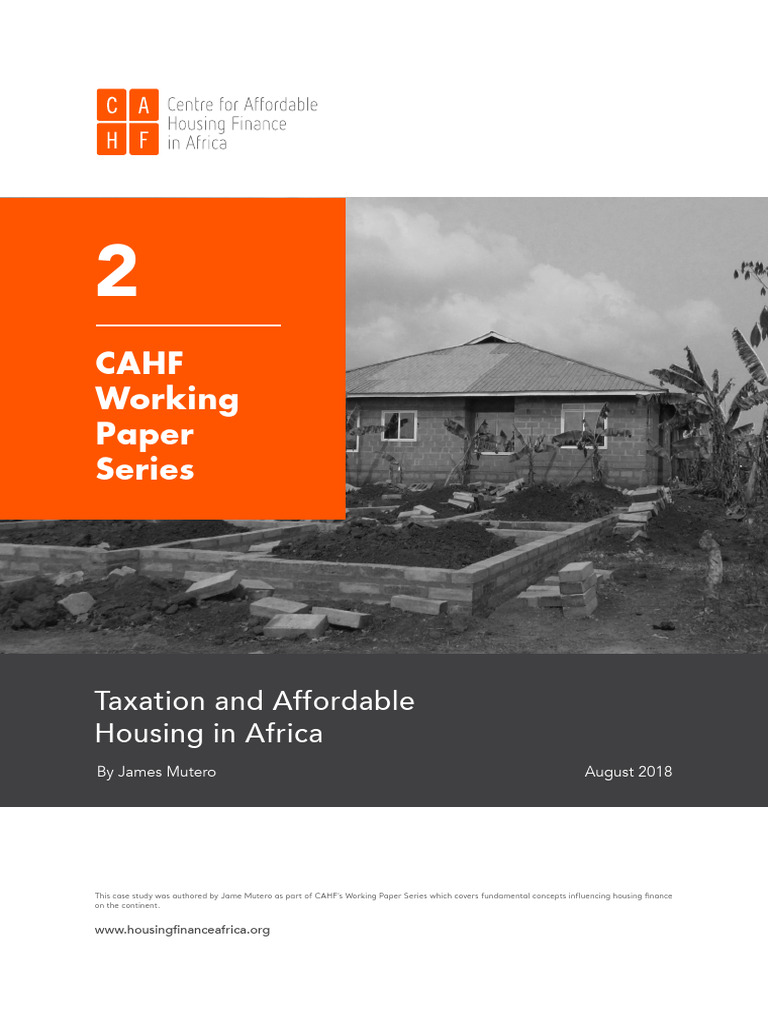 Taxation Impact on Affordable Housing Africa | PDF | Taxes | Equity ...
