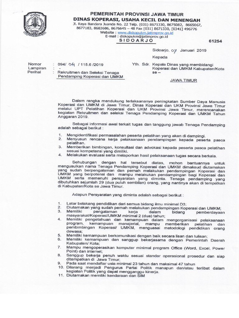 Surat Rekrutmen | PDF