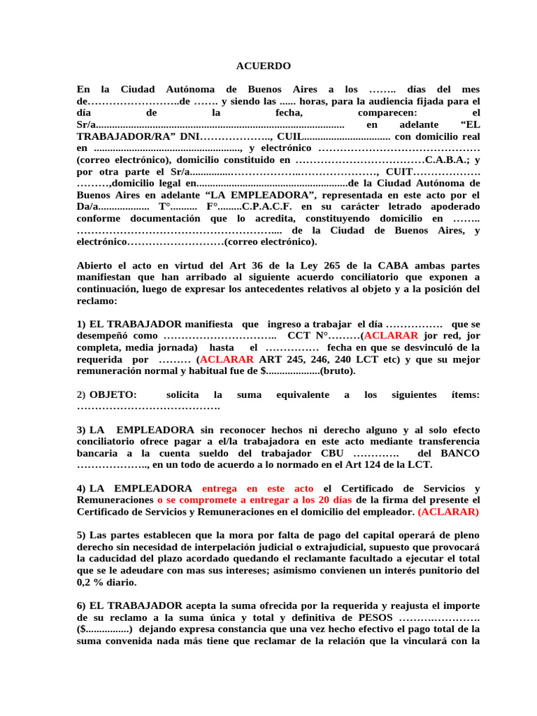 Modelo de Acuerdo Espontáneo | PDF