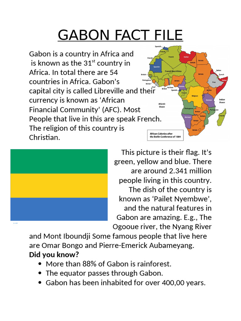 Gabon Fact File | PDF